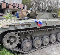 Russian armored vehicle captured by the Ukrainians in recent fighting.