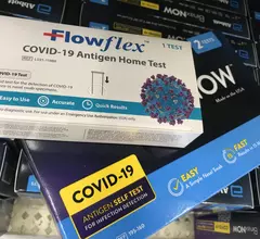 a pile of covid tests