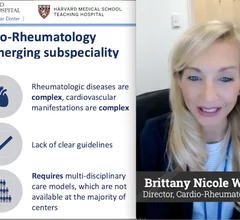 Brittany Nicole Weber, MD, PhD, Brigham and Women's Hospital, explains the growing role of cardio-rheumatology clinics.