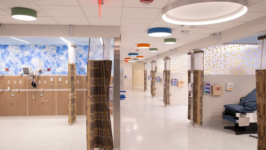The recently renovated Mount Sinai Hospital children’s emergency department (ED). It was part of a $70 million project to modernize the ED.
