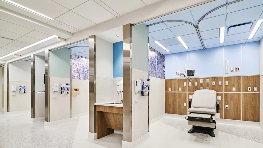 The recently renovated Mount Sinai Hospital children’s emergency department (ED). It was part of a $70 million project to modernize the ED.