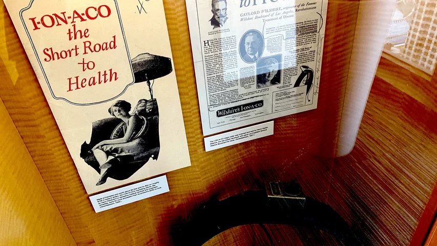 The I-ON-A-CO electromagnetic device was advertised as a cure all for many medical conditions in the 1920s and cited science that was not sound and made claims that the device was not capable of. The AMA said it is a perfect example of medical quackery where an entrepreneur did a very good job of selling a very expensive product that promised to deliver medical therapy and actually did nothing. Part of quackery, snake oil, medical frauds display at the AMA headquarters.