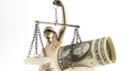 Money court lawsuit judge ruling scales of justice