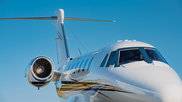 Private jet stock photo