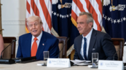 Trump and Robert F. Kennedy Jr., secretary of health and human services (HHS). White House press photo 