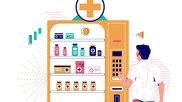 Prescription Drug Vending Machine Stock Image