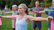 exercise aerobic training fitness resistance training older woman