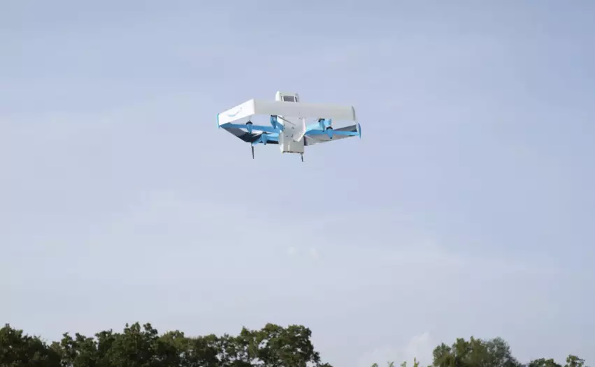 Amazon Pharmacy drone delivery in action