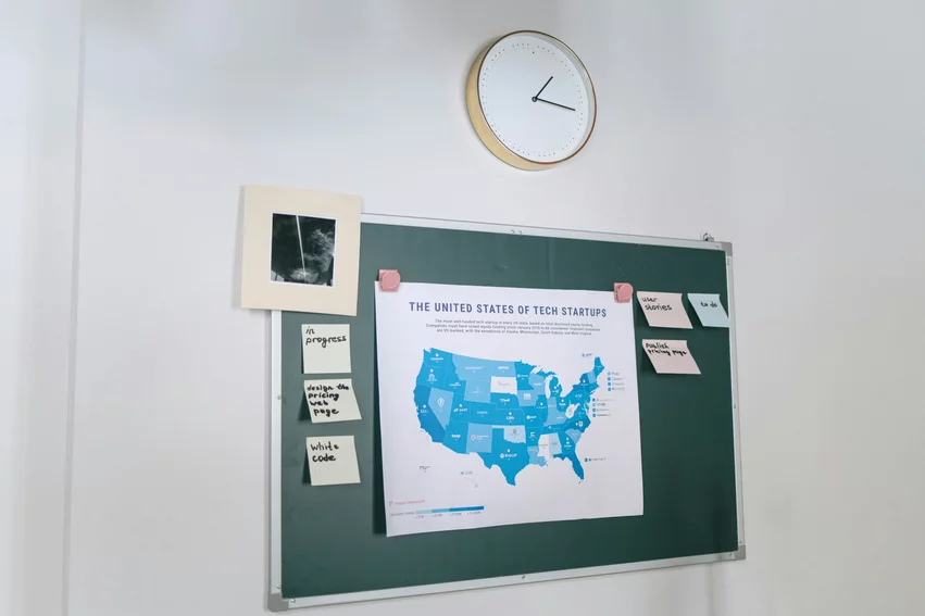usa map tech startups