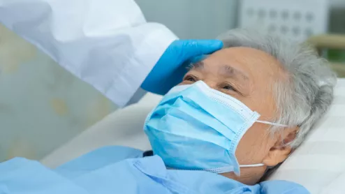 elderly patient mask covid