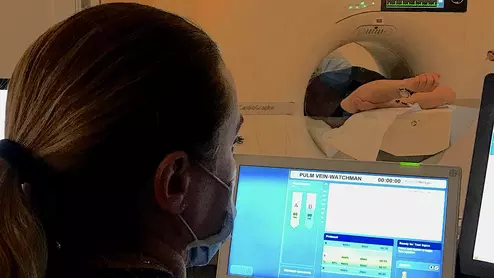 The imaging iodine contrast shortage is delaying procedures and causing rationing at hospitals. impact is it having on hospitals and the tough decisions that are being made to triage patients to determine if they will get a contrast CT scan or an interventional or surgical procedure requiring contrast. Photo by Dave Fornell