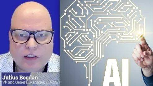 Julius Bogdan, vice president and general manager of the Healthcare Information and Management Systems Society (HIMSS) Digital Health Advisory Team for North America, explains several key artificial intelligence (AI) trends he sees across healthcare.