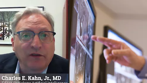 Charles E. Kahn, Jr., MD, MS, Editor of the the journal Radiology: Artificial Intelligence, and professor and vice chair of radiology at the University of Pennsylvania Perelman School of Medicine. He has been heavily involved in radiology informatics and has seen up close the evolution of radiology toward deeper integration with AI. #RSNA