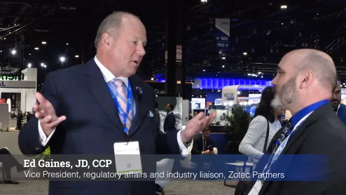 Ed Gaines, JD, CCP, vice president of regulatory affairs and industry liaison, Zotec Partners, discusses the No Surprises Act on radiology at the Radiological Society of North America (RSNA) 2022 meeting. Gaines works with RSNA on billing and Medicare issues and spoke in sessions at the RSNA 2022 meeting. Insurance companies have weaponized the No Surprises Act in an effort to cut their costs, he said.