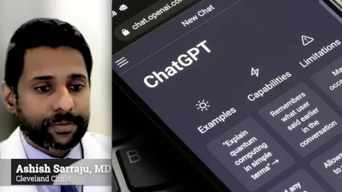 A team of cardiologists from Cleveland Clinic and Stanford University recently tested ChatGPT, the popular artificial intelligence (AI) model, to see if it could accurately answer questions about preventive cardiology and cardiovascular disease. The model performed well, only missing a handful of questions, and the researchers concluded that ChatGPT showed considerable potential. Cleveland Clinic cardiologist Ashish Sarraju, MD, was the lead author of that study. #ChartGPT