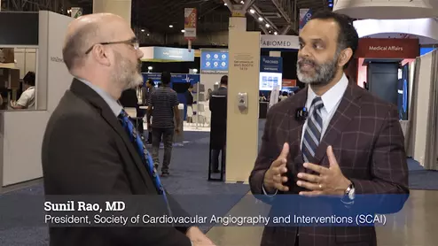 Sunil Rao, MD, FSCAI, 2022-23 President of the Society of Cardiovascular Angiography and Interventions (SCAI), and director of interventional cardiology NYU Langone, explains efforts by SCAI to address the shift in interventional procedures from hospitals to less expensive ambulatory surgical centers (ASC).