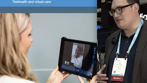 Ben Gonzales explains how telehealth aids the Geisinger behavior health program. #HIMSS #telemedicine #telehealth