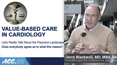 Jerry Blackwell, MD, MBA, FACC, president and CEO of MedAxiom, said iIt is no longer enough to just be a cardiologist making clinical decisions, they also need to be much more aware the business side of healthcare. #Cardiologybusiness #CVBusiness #CMS #Cardiology #ACC #ACC2024 #Medaxiom