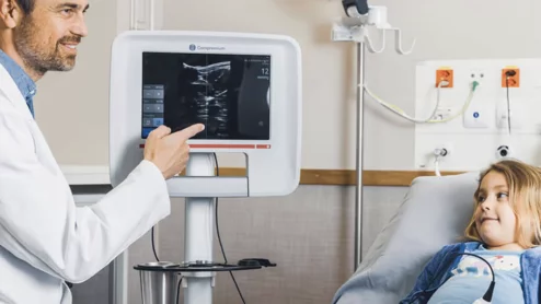 Compremium has developed a noninvasive external assessment that does away with needles for the diagnosis of venous pressure conditions using AI-enabled monitoring.