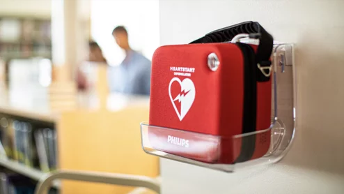 AED in a hospital