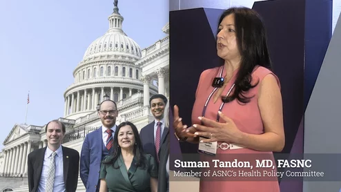 Suman Tandon, MD, FASNC, a cardiac imager at St. Francis Hospital and Heart Center, in Rosyln, New York, and an American Society of Nuclear Cardiology (ASNC) representative to the American Medical Association (AMA) House of Delegates (HOD), explains ASNC’s call on Congress for to reduce prior authorization, appropriate use mandates and to make Medicare payment reforms.