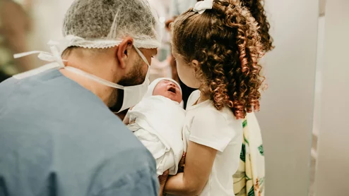 newborn sibling nurse