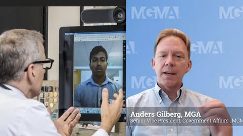MGMA's Anders Gilberg says Congress needs to act soon to preserve access to telemedicine programs.