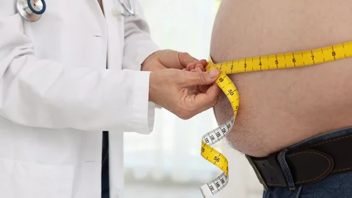 overweight patient seeking health advice