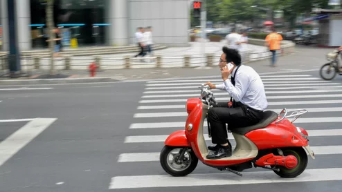 busy scooter guy