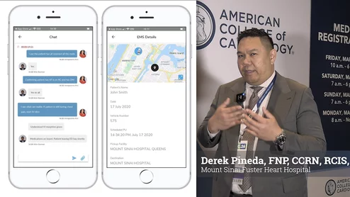 Derek Pineda, FNP, CCRN, RCIS, FACC, with Mount Sinai Fuster Heart Hospital, explains the use of a digital app platform for STEMI team coordination that helped his health system improve STEMI outcomes.
