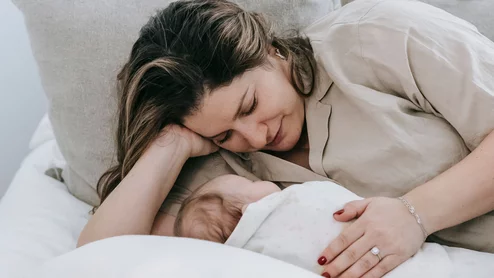 woman mother and baby infant