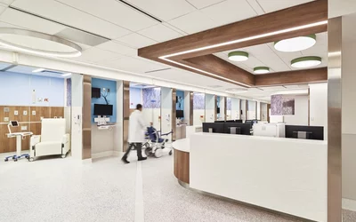 The recently renovated Mount Sinai Hospital children’s emergency department (ED). It was part of a $70 million project to modernize the ED.