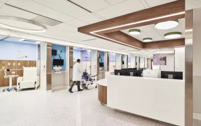 The recently renovated Mount Sinai Hospital children’s emergency department (ED). It was part of a $70 million project to modernize the ED.