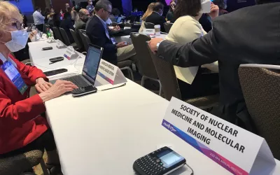 A delegate seat for the Society of Nuclear Medicine and Molecular Imaging (SNMMI) at the AMA House of Delegates. #SNMMI AMA #AMA22 #AMA2022 #AMA175 #AMAmtg