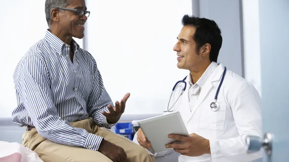 elderly patient and doctor 