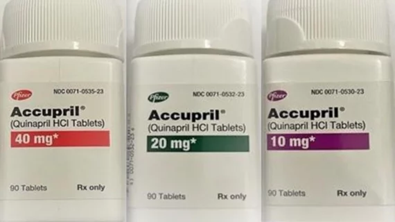 The new recall includes five lots of medications distributed from December 2019 to April 2022. Similar products were also recalled back in March for the same reason. The FDA recalled Accupril from Pfizer.