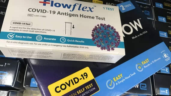 a pile of covid tests