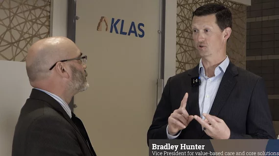 Bradley Hunter, vice president for value-based care and core solutions at KLAS Research, outlines several key, overarching health information technology trends at the Health Information management Systems Society (HIMSS) 2023 meeting. #HIMSS #HIMSS23