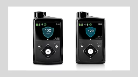 Medtronic's MiniMed 780 (left) and 670 (right) insulin pumps in FDA recall