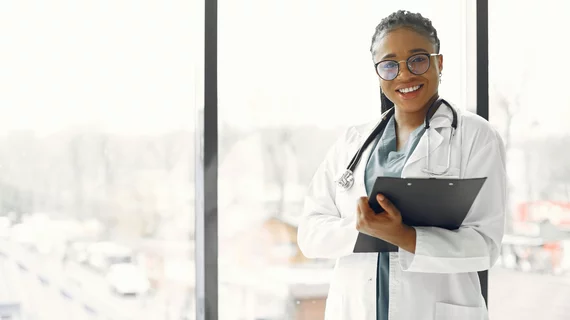 Happy doctor physician