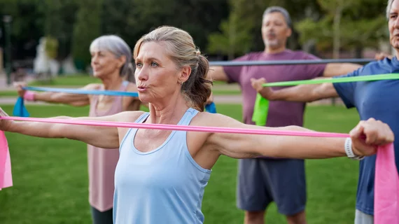 exercise aerobic training fitness resistance training older woman